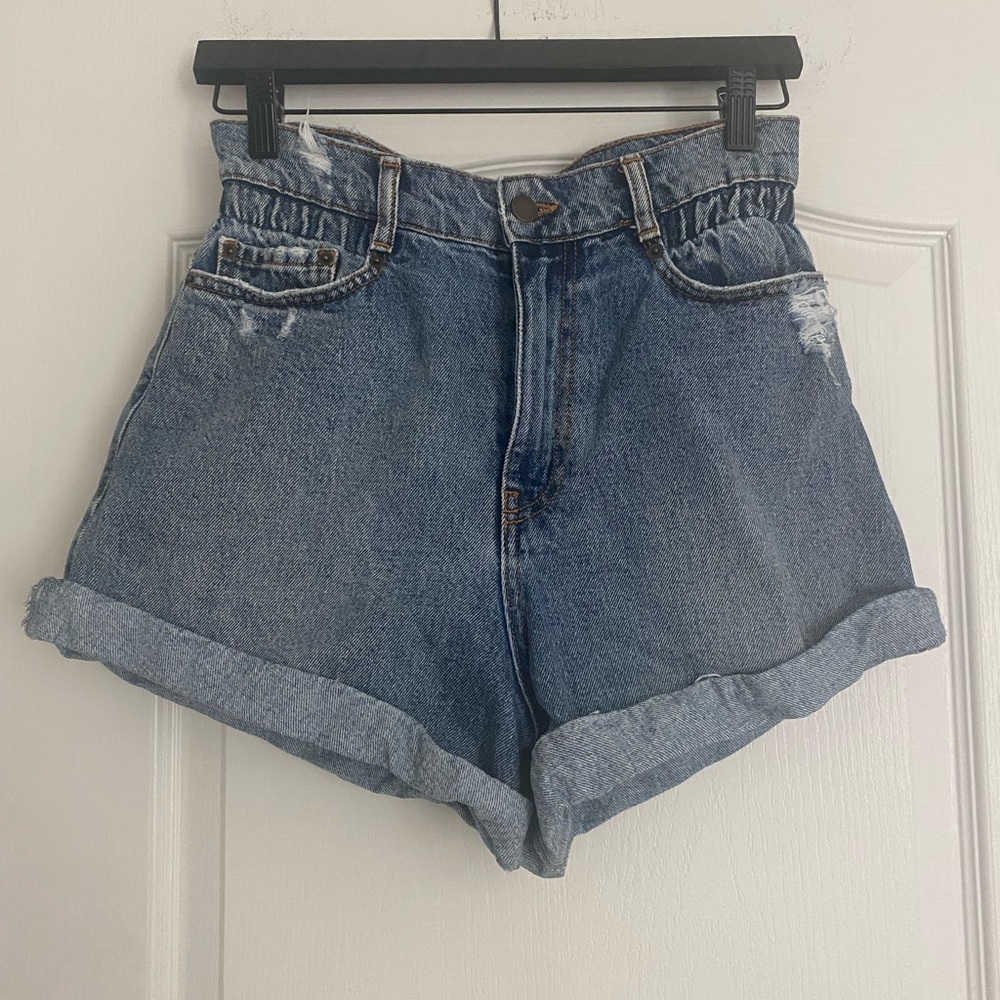 Retrofete Denim High-Waisted Shorts Size 27